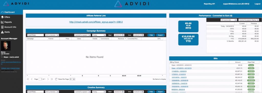 Advidi Reviews Performance marketing network, advidi, www